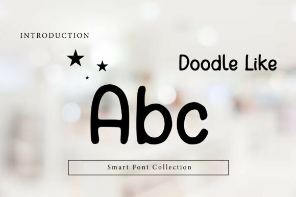 Doodle Like Font PNG with transparent background - Preview 1