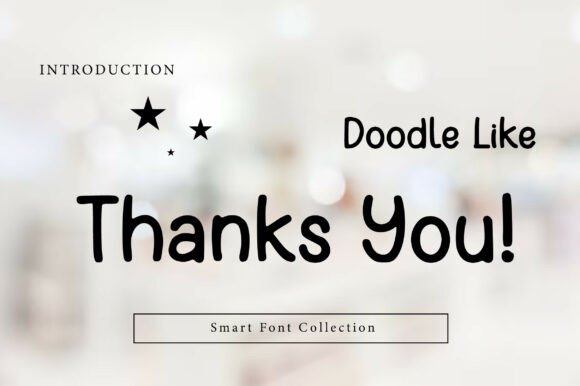 Doodle Like Font PNG with transparent background - Preview 2