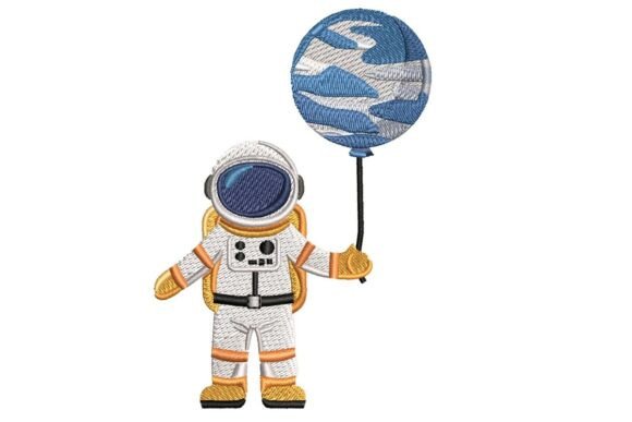 Earth Balloon Astronaut