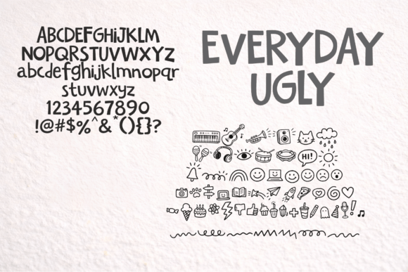 Everyday Ugly Font - Preview 6