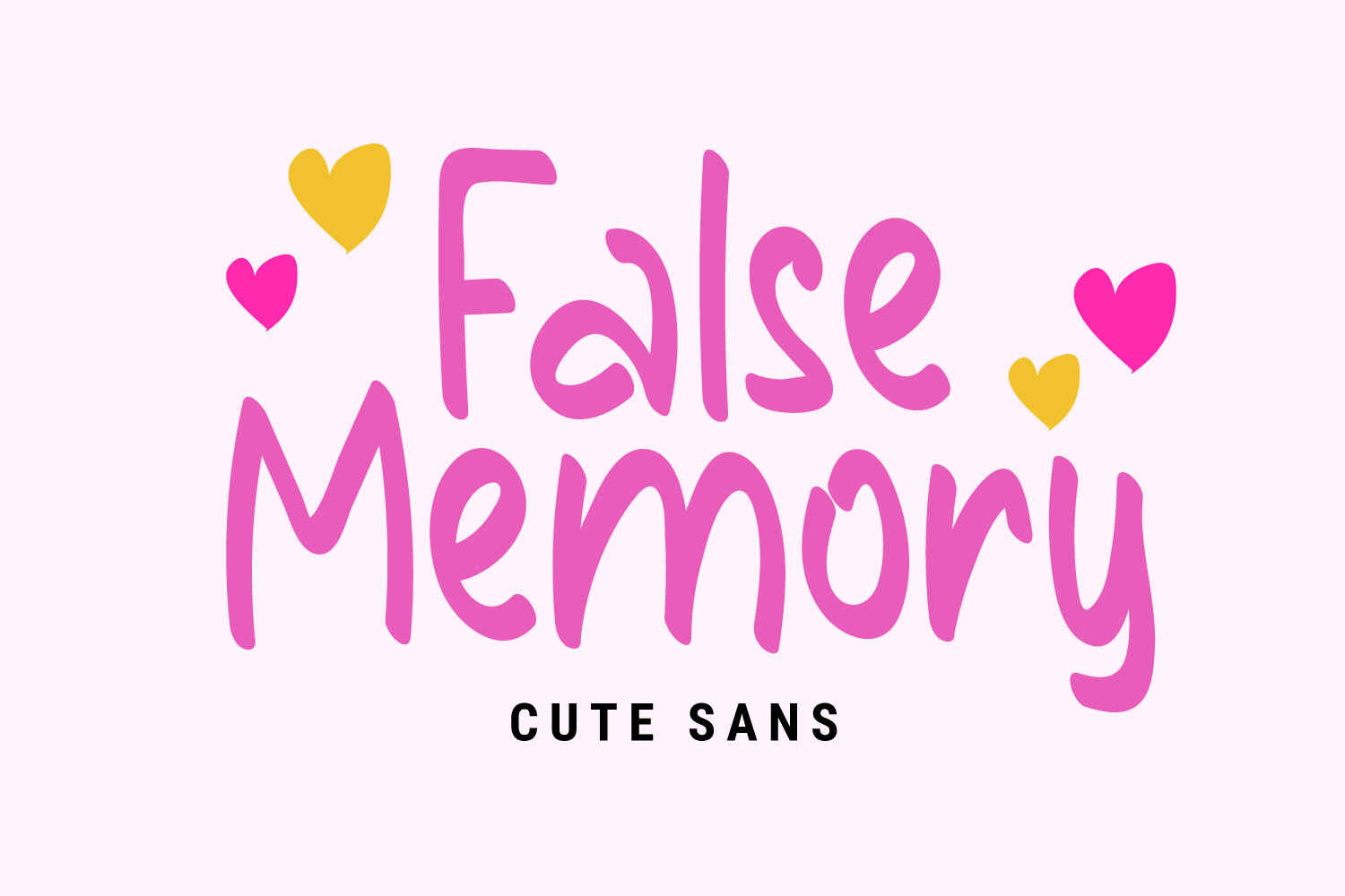 Charming handwritten display font