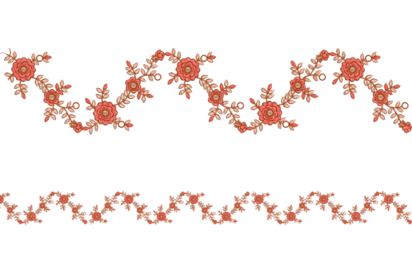 Floral & Ornamental Embroidery Borders
