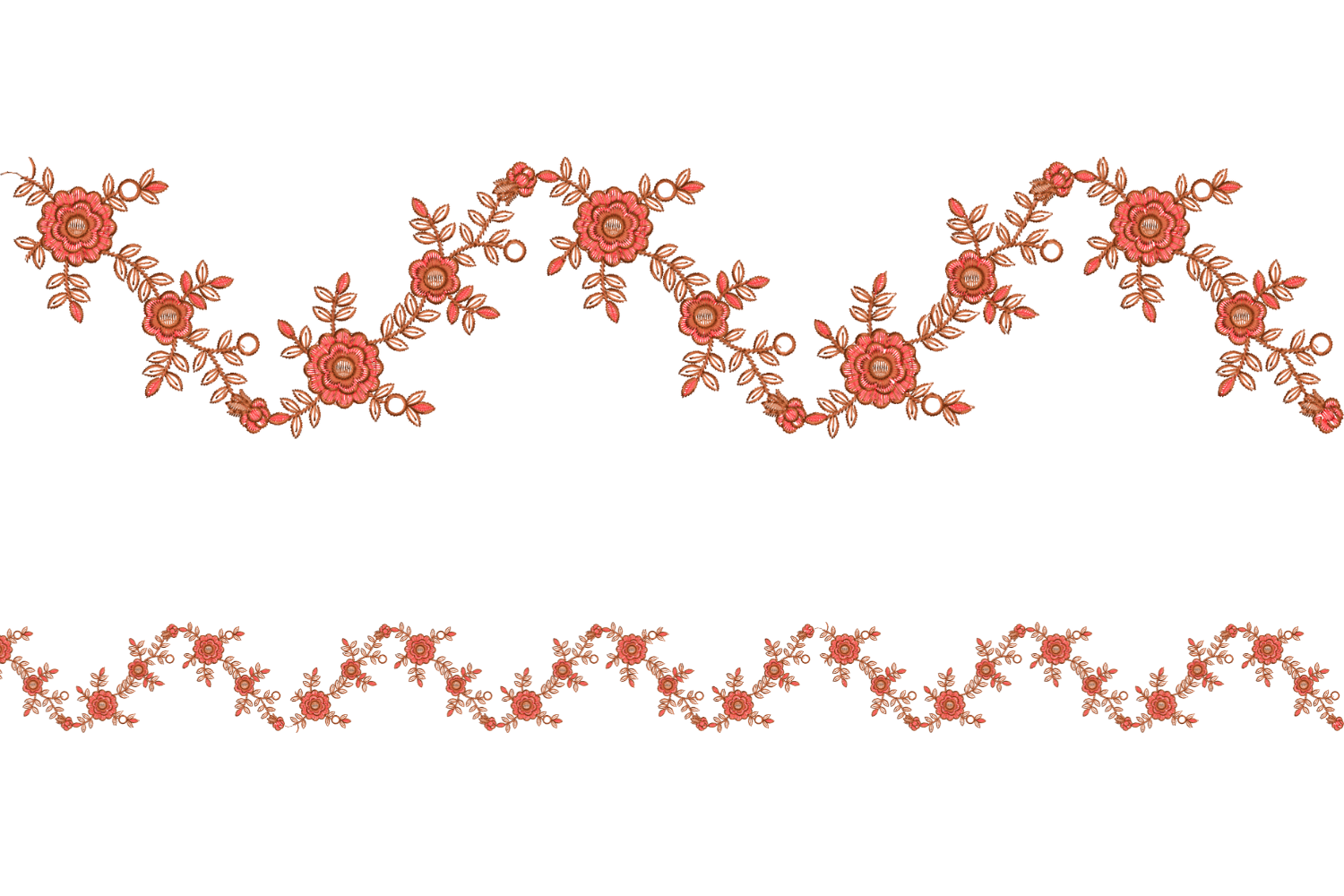 Floral & Ornamental Embroidery Borders