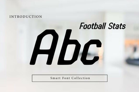 Football Stats Font PNG with transparent background - Preview 1