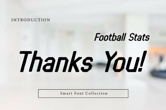 Football Stats Font PNG with transparent background - Preview 2