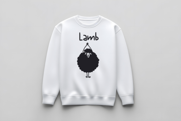 Funny Lamb Silhouette Font - Preview 4