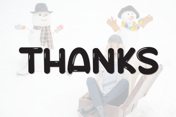 Funny Winter Font - Preview 6