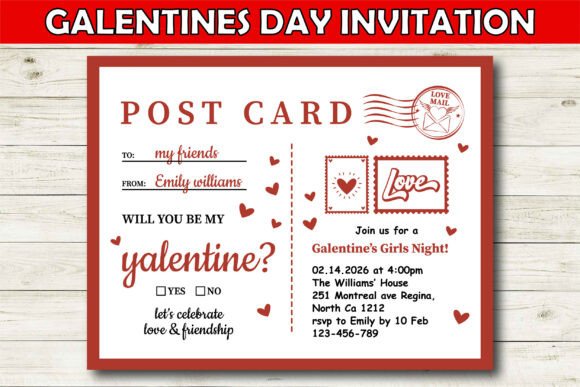 Galentine’s Day Invitation