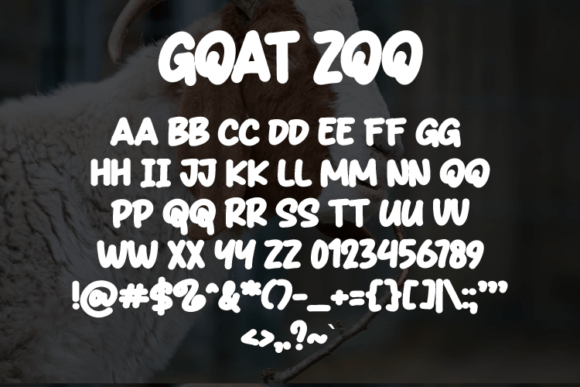 Goat Zoo Font - Preview 1
