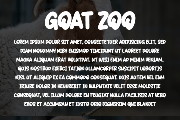 Goat Zoo Font - Preview 2