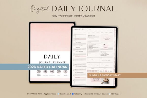 Goodnotes Daily Journal Digital Planner - GoodNotes