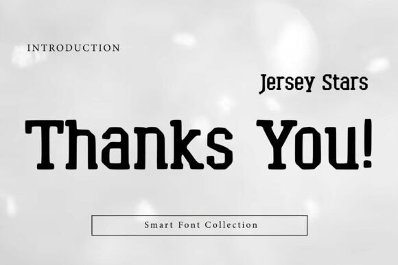 Jersey Stars Font PNG with transparent background - Preview 2
