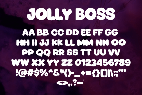 Jolly Boss Font - Preview 1