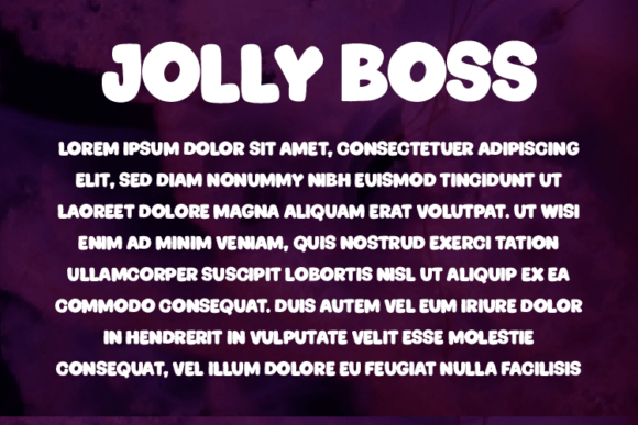 Jolly Boss Font - Preview 2