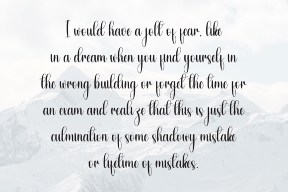 Justice Rainsnow Font PNG with transparent background - Preview 5