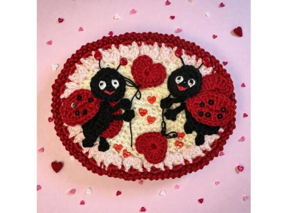 Ladybug Crochet Patch Applique Pattern