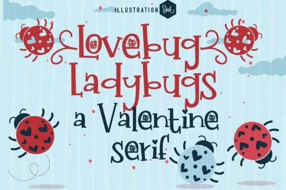 Lovebug Font PNG with transparent background - Preview 1