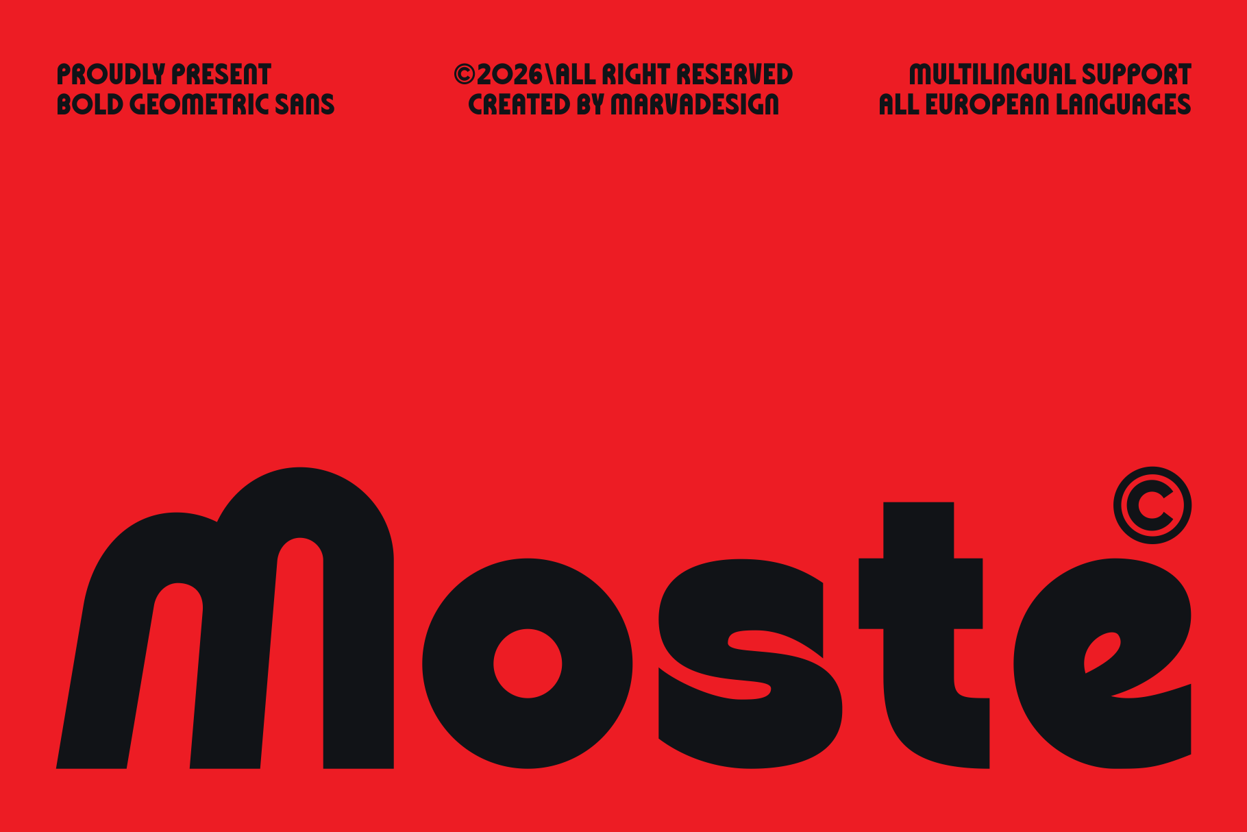 Moste preview: neutral modern sans-serif