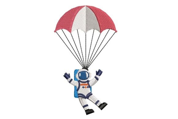 Parachuting Astronaut
