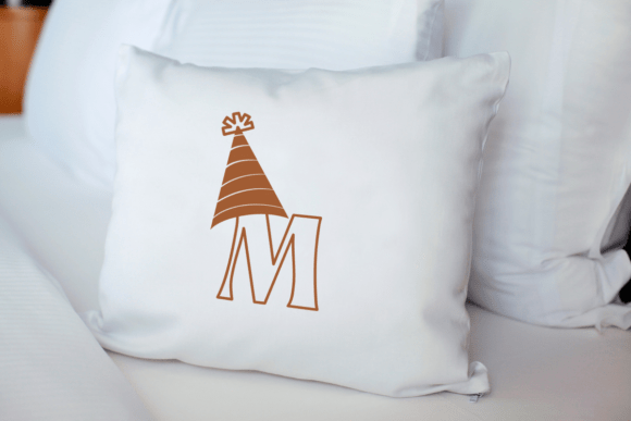 Party Hat Font PNG with transparent background - Preview 6