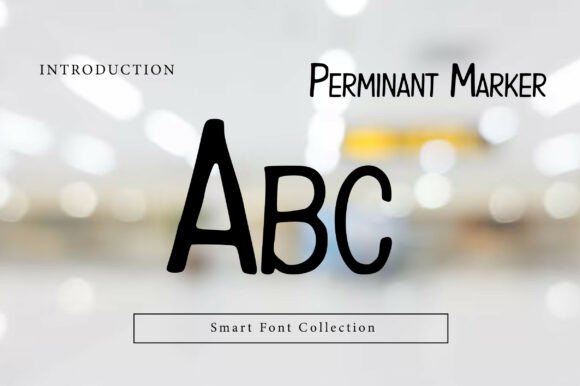 Perminant Marker Font PNG with transparent background - Preview 1