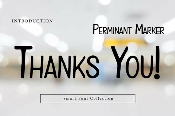 Perminant Marker Font PNG with transparent background - Preview 2