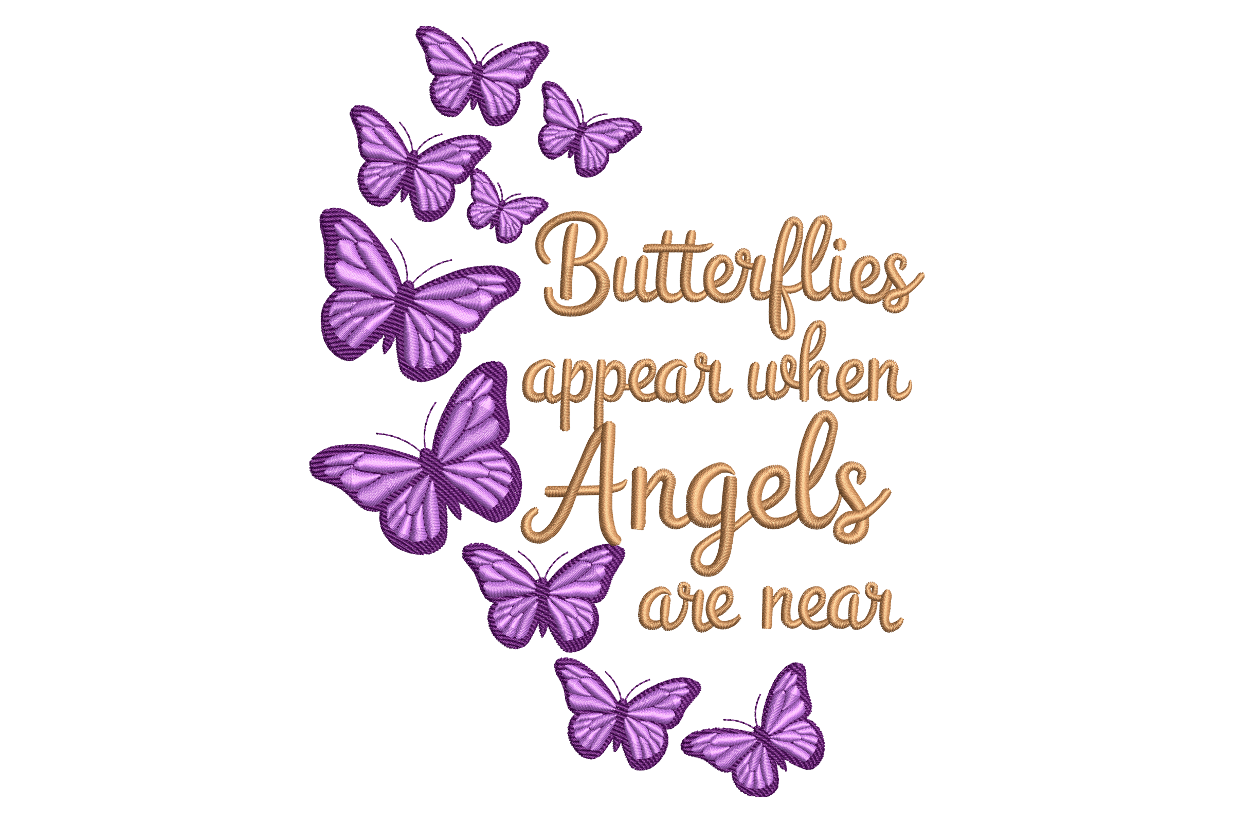 Purple Butterfly Quote