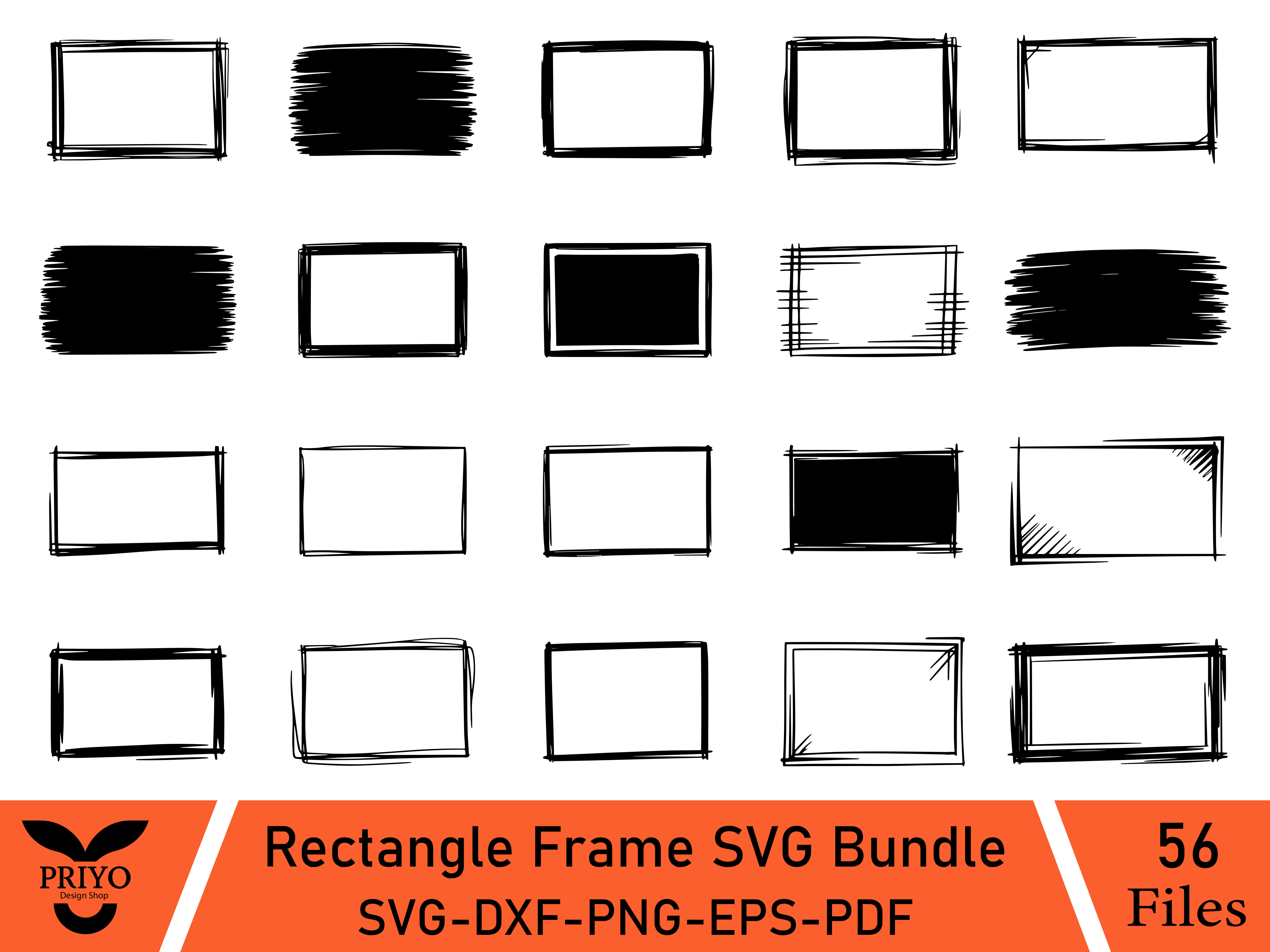 Rectangle Frame SVG Bundle