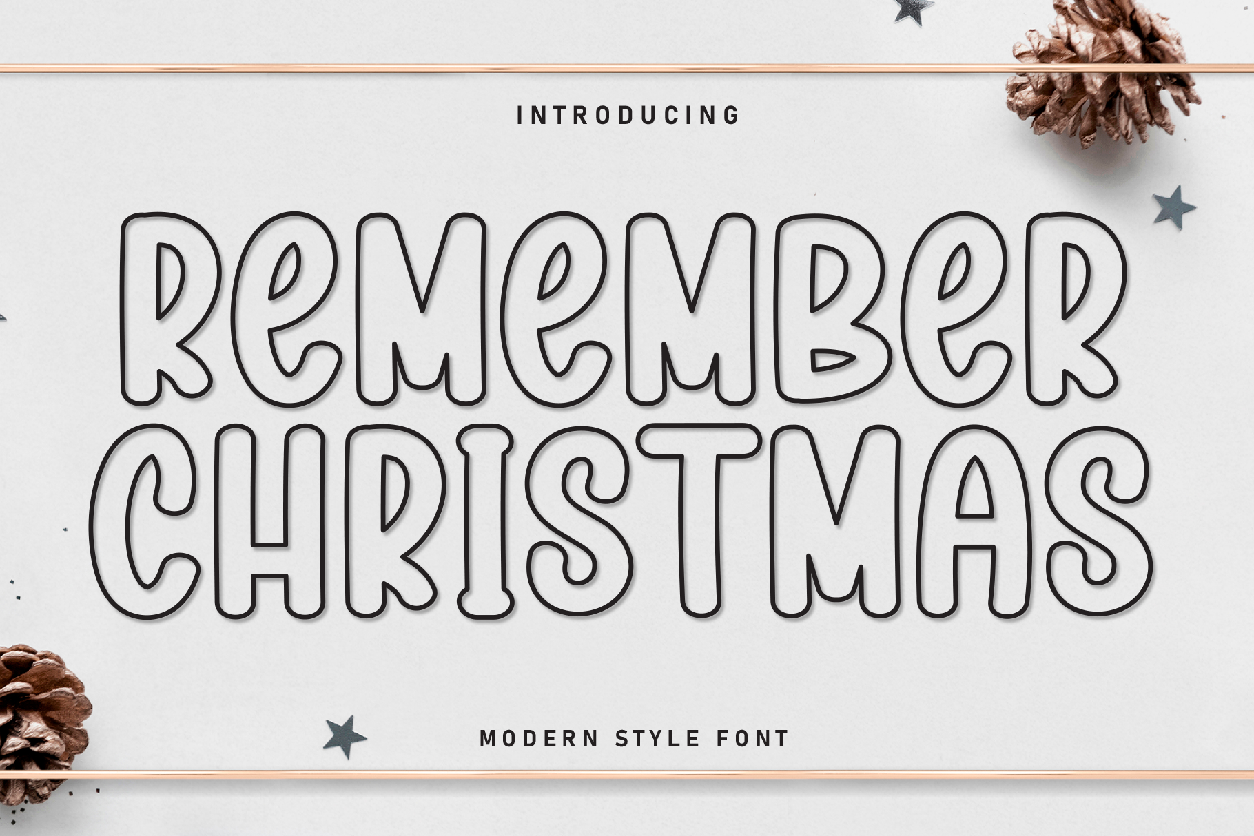 Remember Christmas Font - photo 1