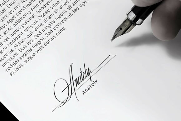 Risemotion Signature Font PNG with transparent background - Preview 4