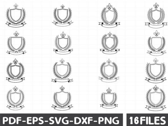Royal Crest & Shield Vector Bundle