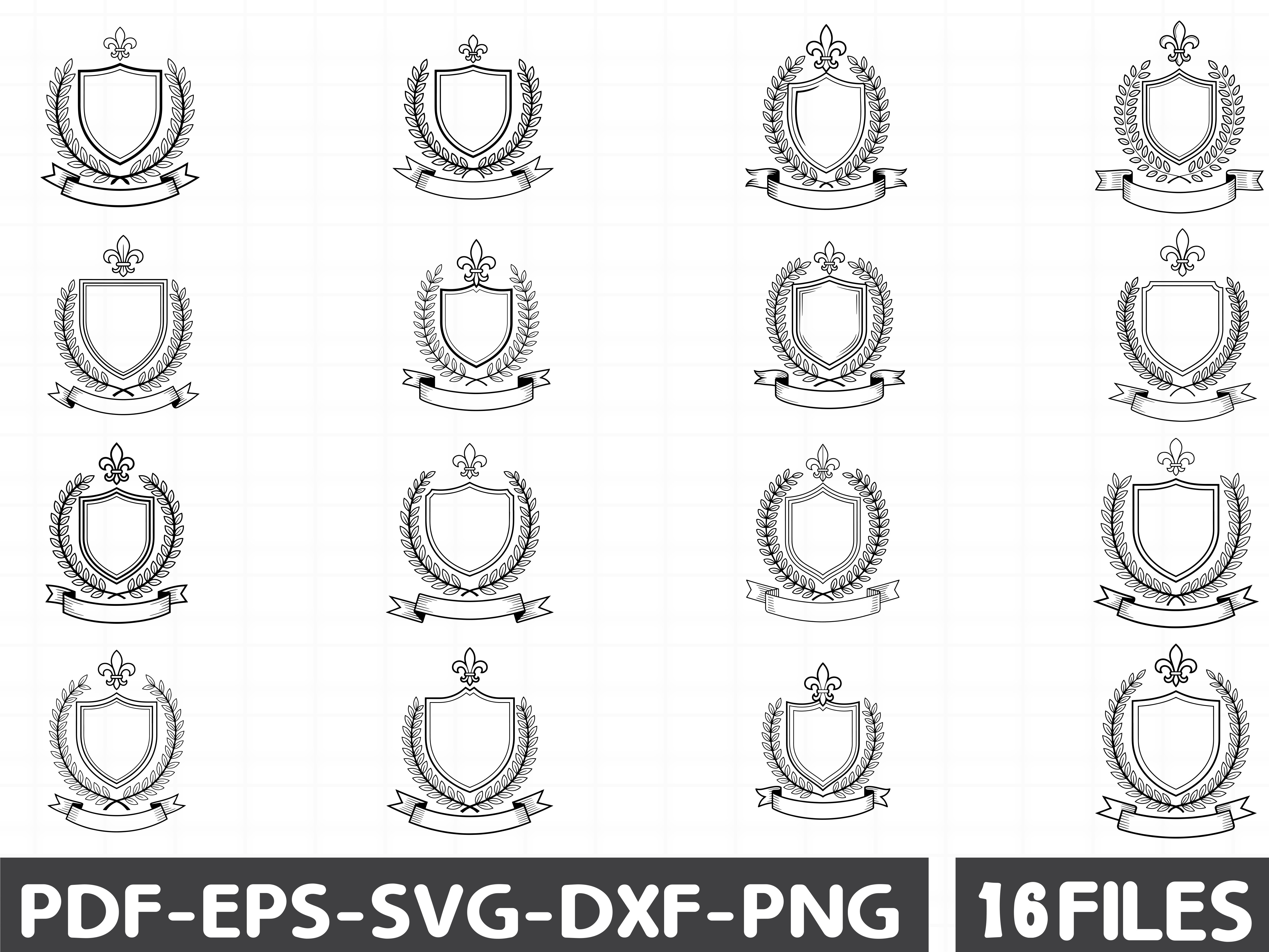 Royal Crest & Shield Vector Bundle
