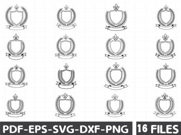 Royal Crest & Shield Vector Bundle