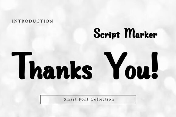 Script Marker Font PNG with transparent background - Preview 2