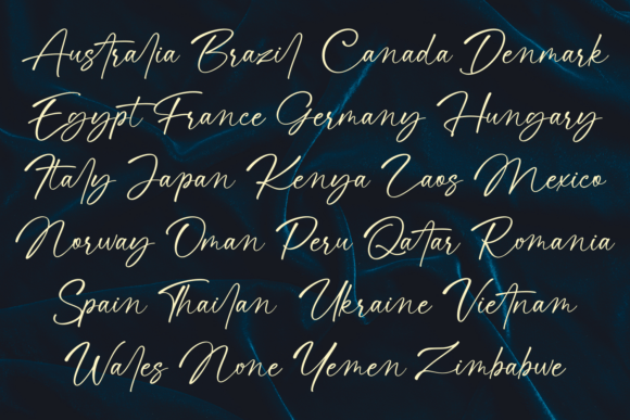Simsatigan Font font preview - 4