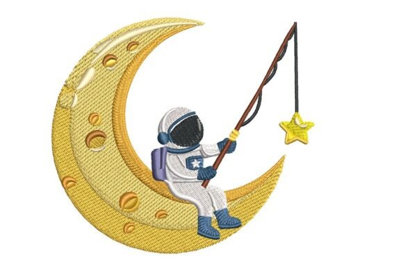 Star Fishing Astronaut