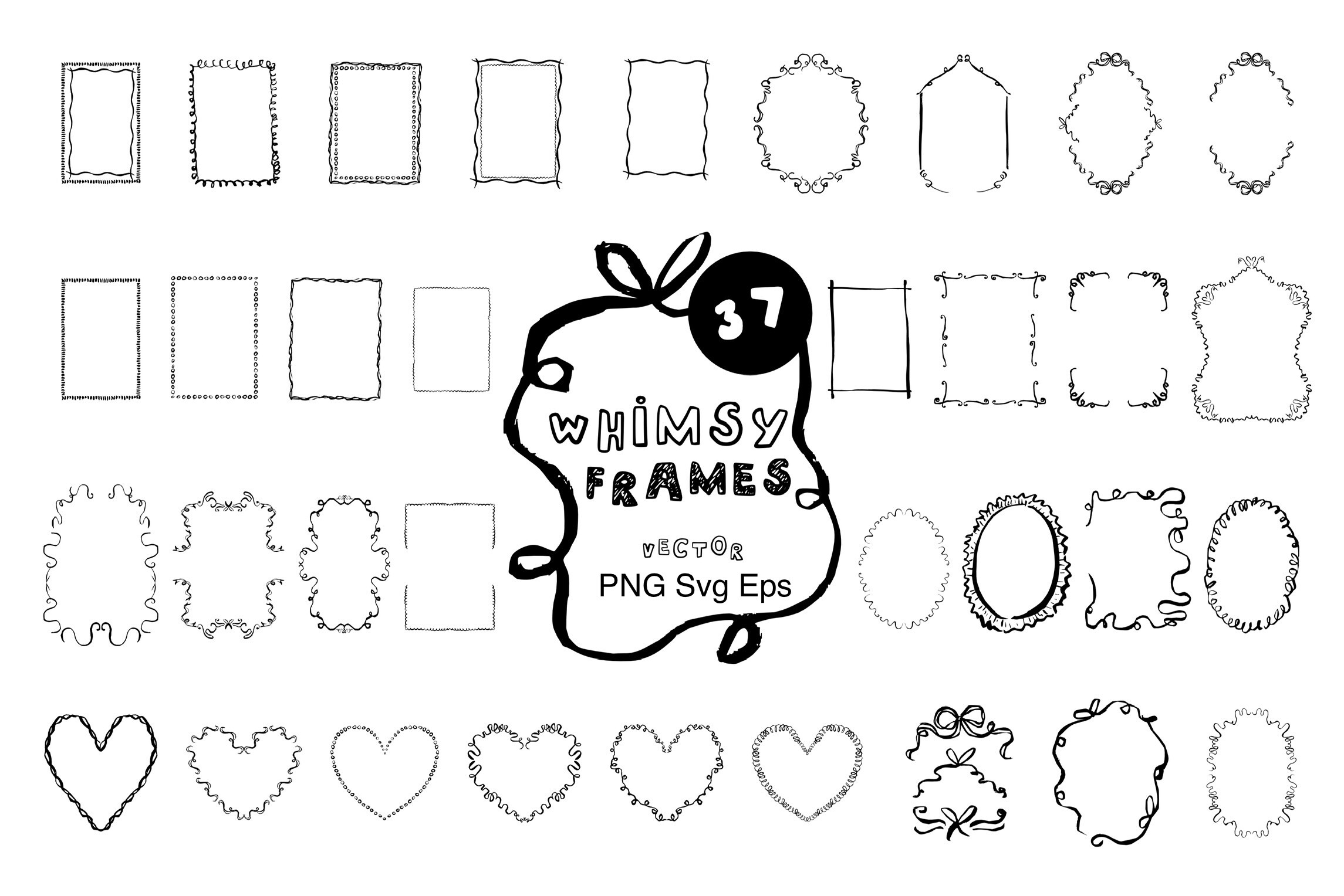 Whimsy Hand-Drawn Frames
