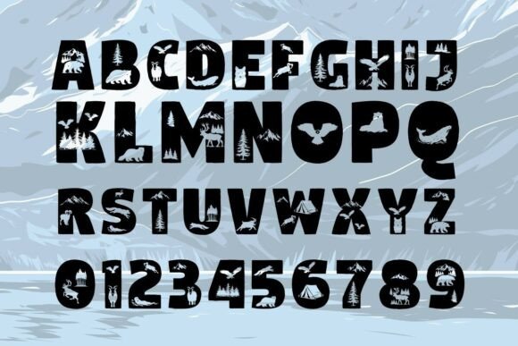 Alaska Wildlife Font - Preview 1