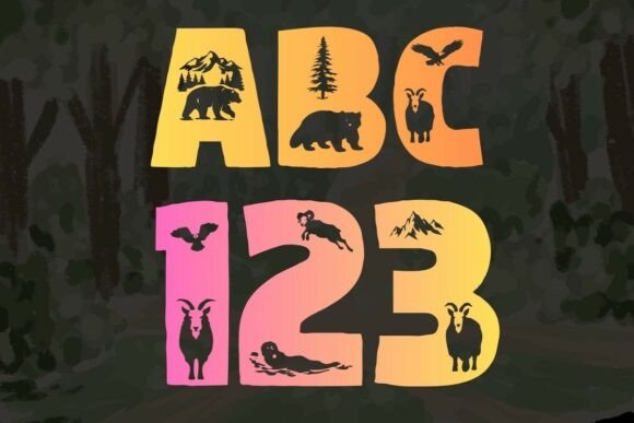 Alaska Wildlife Font - Preview 2