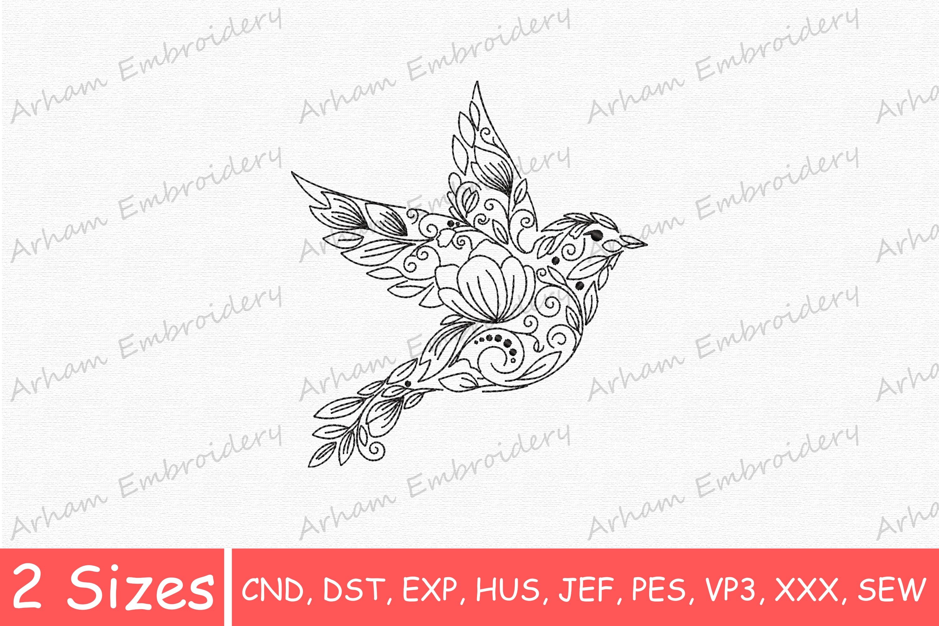 Boho Floral Bird