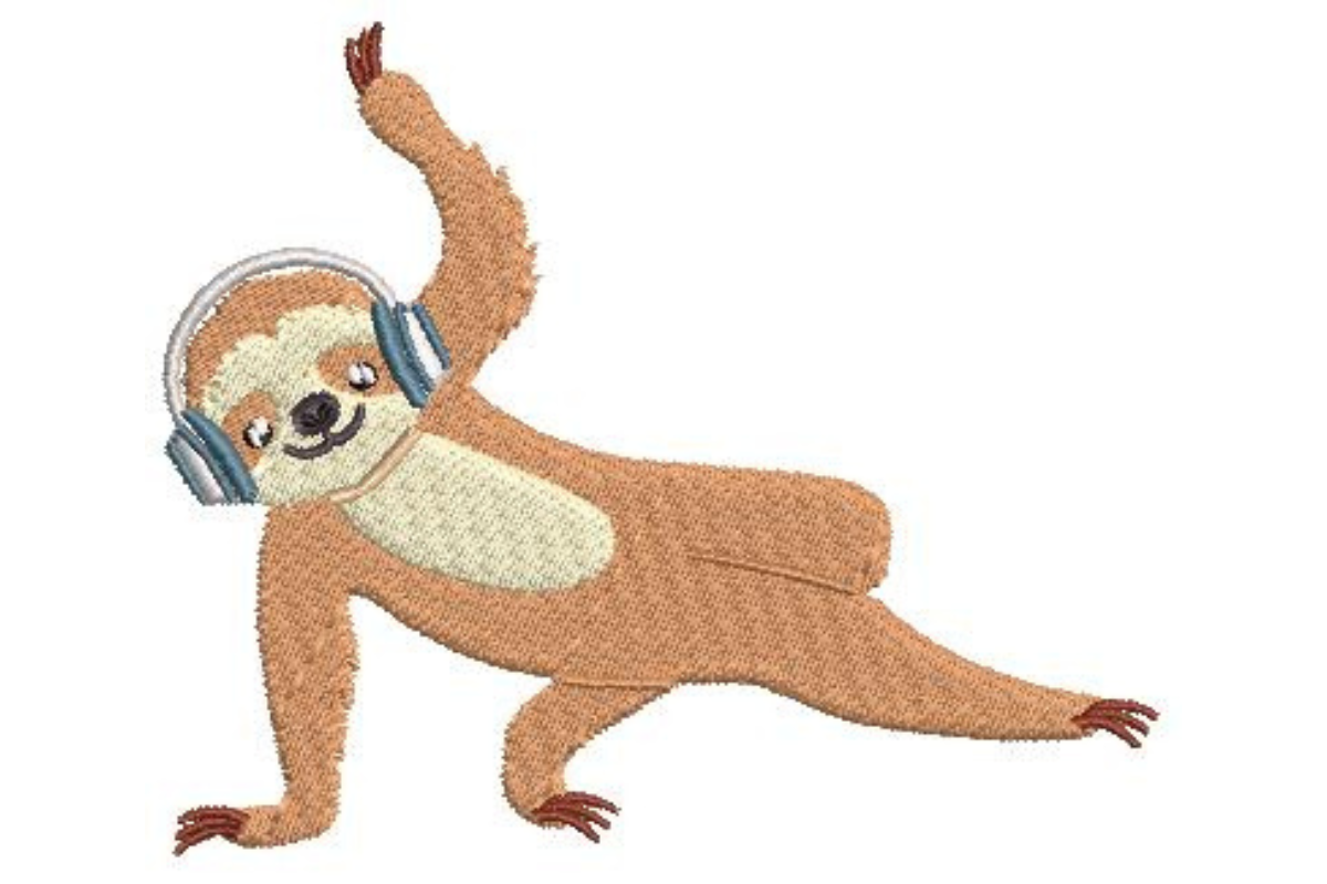 Breakdancing DJ Sloth