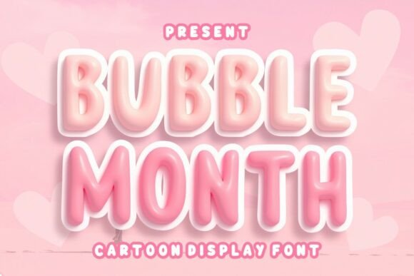 Bubble Month Font - Preview 1