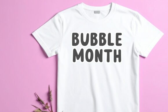 Bubble Month Font - Preview 3
