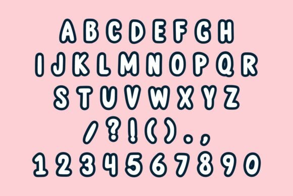 Bubble Month Font - Preview 4