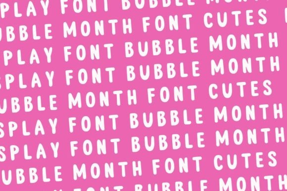 Bubble Month Font - Preview 5