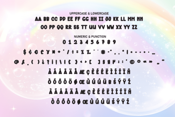Bubble Rainbow Font - Preview 6