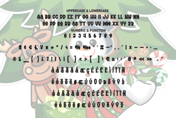 Christmas Cliparts Font - Preview 6