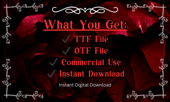 Dark Romance Font - Preview 5