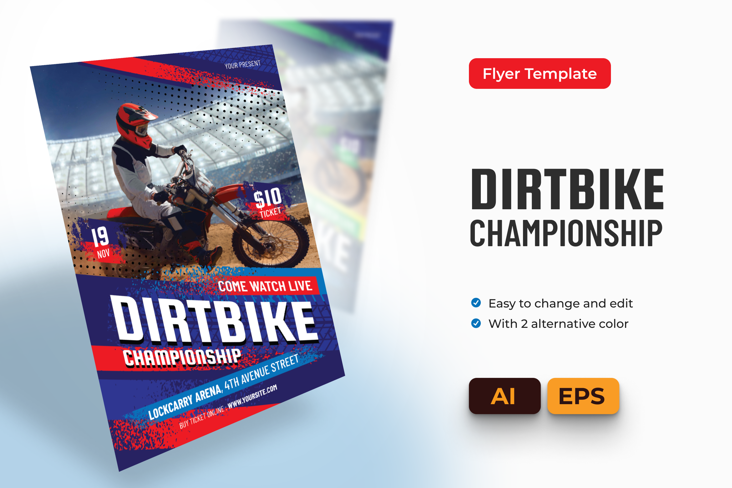 Dirt Bike Championship Flyer