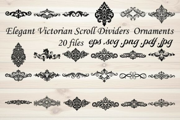 Elegant Victorian Scroll Dividers